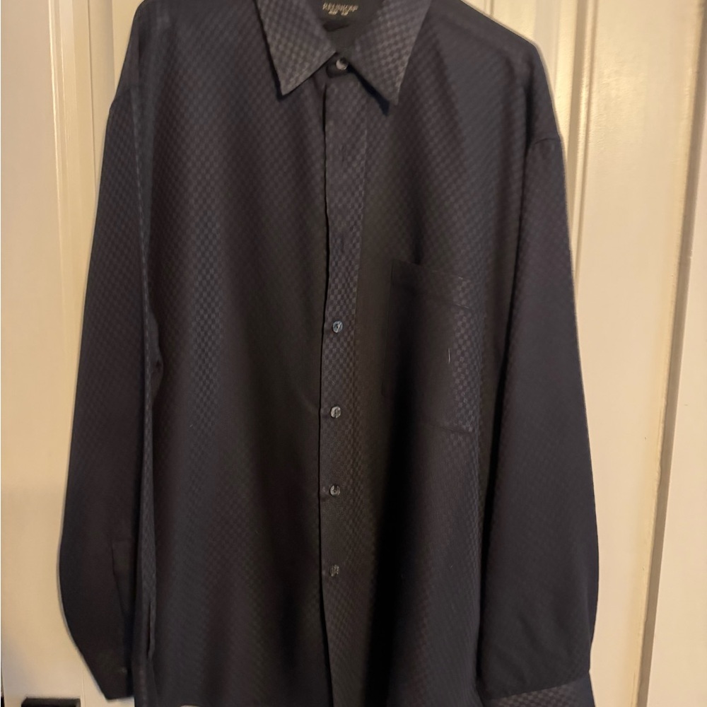 Men's Black Patterned Shirt